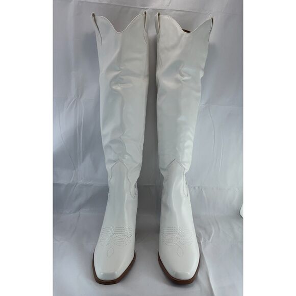 New Women Cowboy Knee High Boots wide C 71/2 - Picture 8 of 10